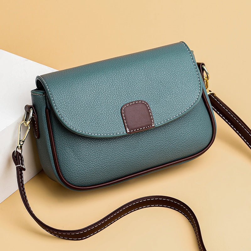 Luxury Leather Shoulder Bag (One Piece) - AGB LuxeDrop